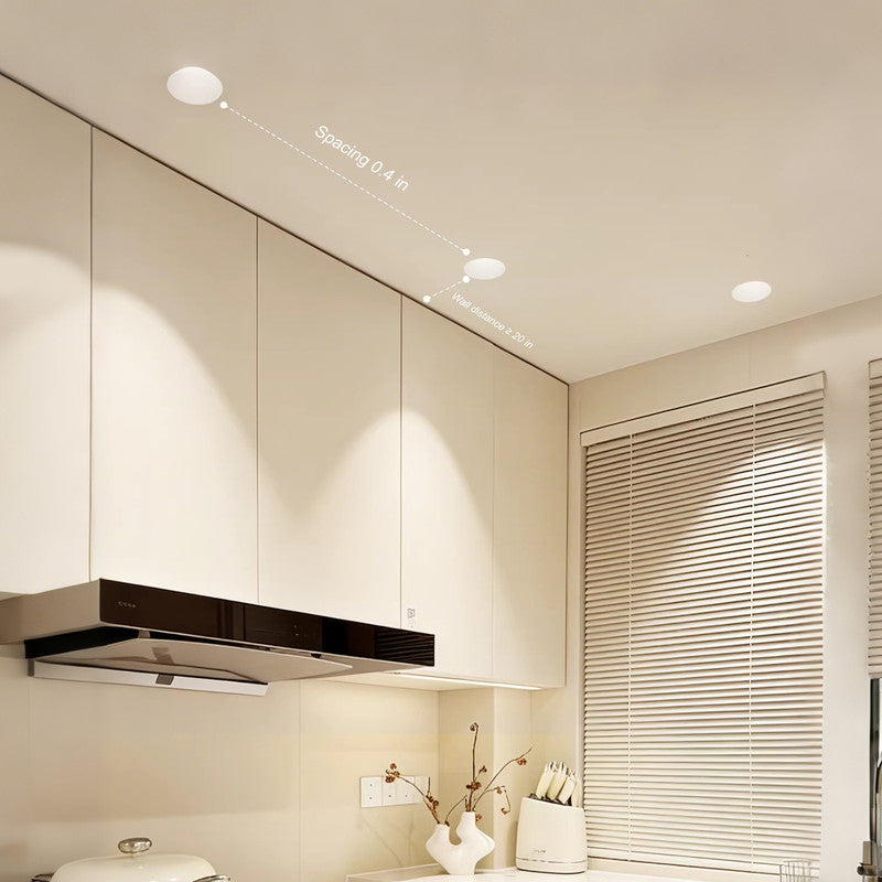 Waterproof LED Recessed Spotlight , 2.95 in. Dustproof & Fogproof Light for Bathroom & Kitchen