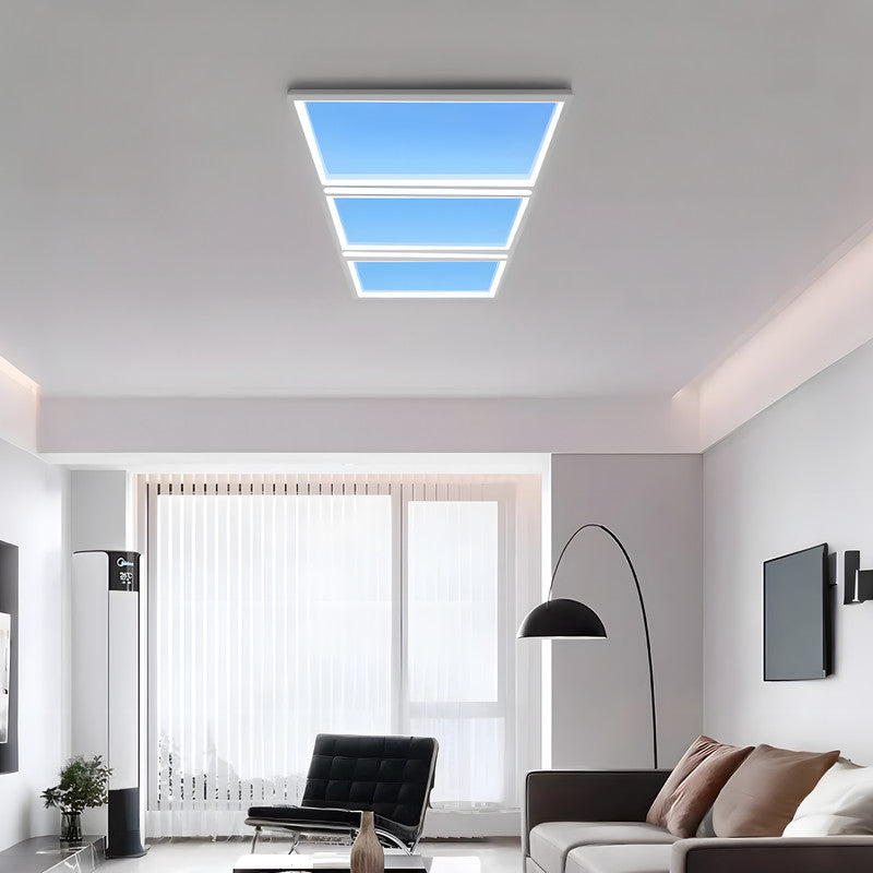Clear Sky LED Ceiling Light, Eye-Caring Light for Living Room, Kitchen & Bathroom
