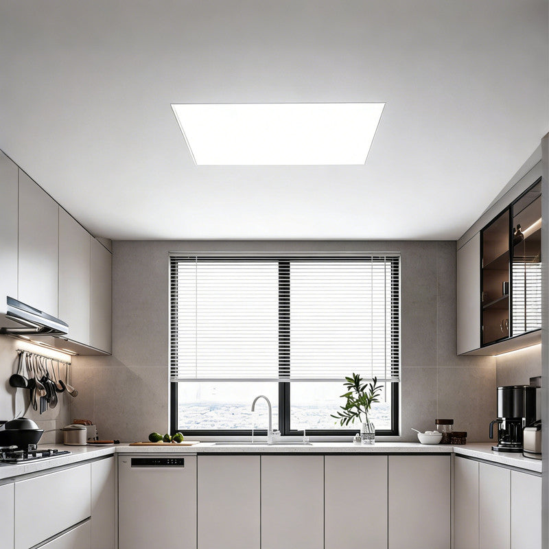 Smart Eye-Caring LED Ceiling Light - Recessed Panel Light for Kitchen, Bathroom & Restroom