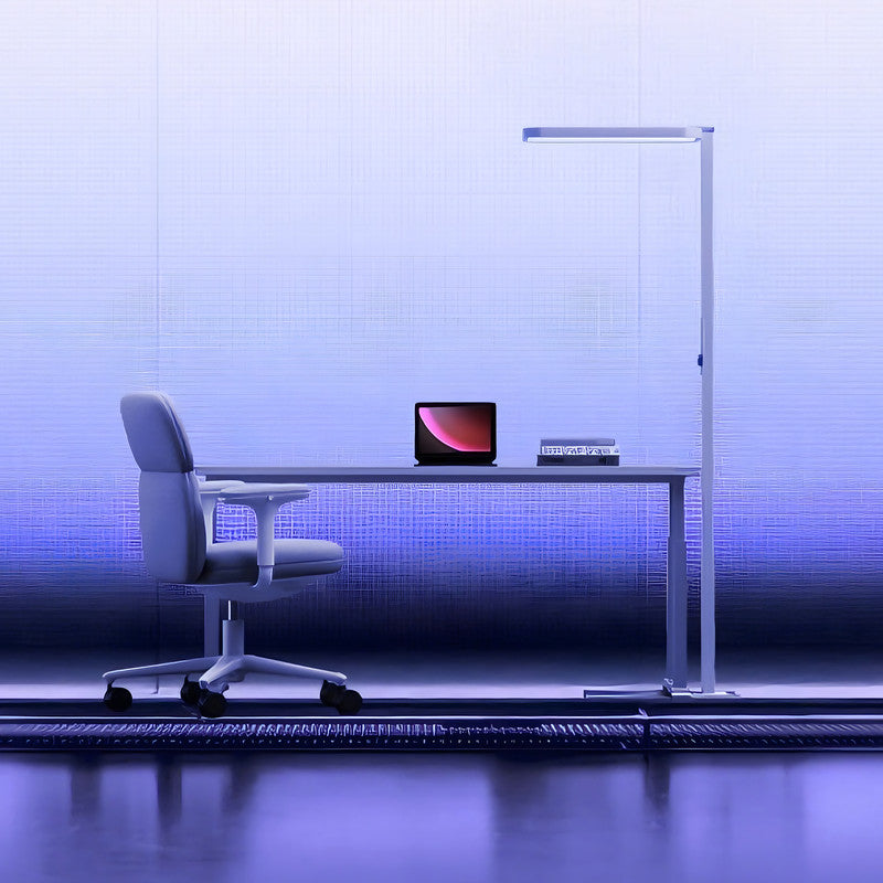 94.7 in. Full Spectrum Eye-Caring LED Floor Lamp, Bright Reading and Task Lighting for Study Desk and Home Office