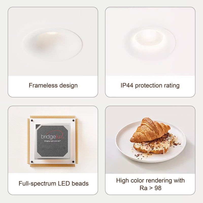 Waterproof LED Recessed Spotlight , 2.95 in. Dustproof & Fogproof Light  for Bathroom & Kitchen