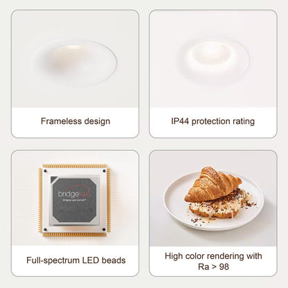 Waterproof LED Recessed Spotlight , 2.95 in. Dustproof & Fogproof Light  for Bathroom & Kitchen