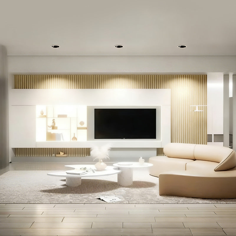 Full-Spectrum LED Recessed Downlight,  2.95 in. Eye-Caring, Deep Cup Design, Glare-Free Light