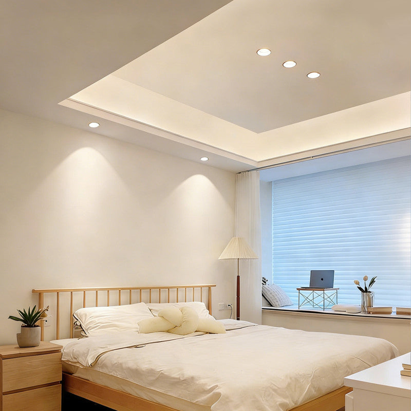 Full-Spectrum Eye-Caring Recessed Spotlight, 2.95 in. Waterproof Light for Bathroom & Kitchen