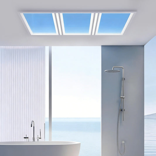 Clear Sky LED Ceiling Light, Eye-Caring  Light for Living Room, Kitchen & Bathroom