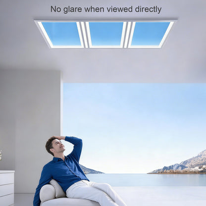 Clear Sky LED Ceiling Light, Eye-Caring  Light for Living Room, Kitchen & Bathroom